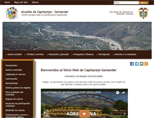 Tablet Screenshot of capitanejo-santander.gov.co